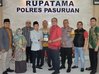 Polres Pasuruan menerima kunjungan rombongan DPRD Komisi A Jawa Timur dan KPU Kabupaten Pasuruan