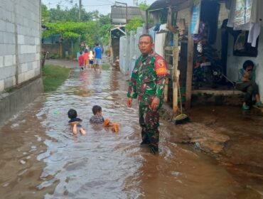 Koramil 0819/15 Winongan, langsung terjun ke lokasi untuk memantau kondisi dan perkembangan di lapangan