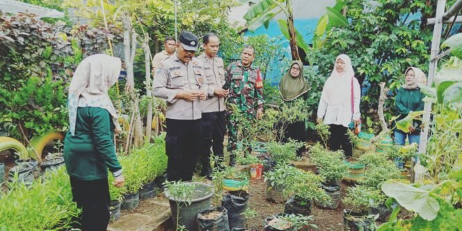 
					Sertu Fiktor Ramos Monitoring Survey Kawasan Rumah Pangan Lestari Melenial Bersama Polres Pasuruan Kota